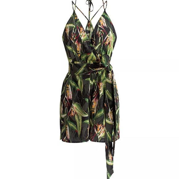 *NWT* BCBGMAXAZRIA Bird Of Paradise Romper - Size XS - Picture 3 of 5